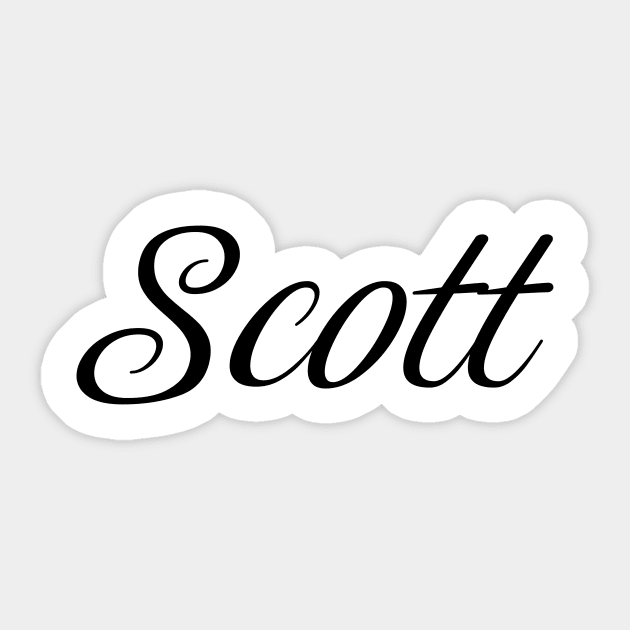 Name Scott Sticker by gulden